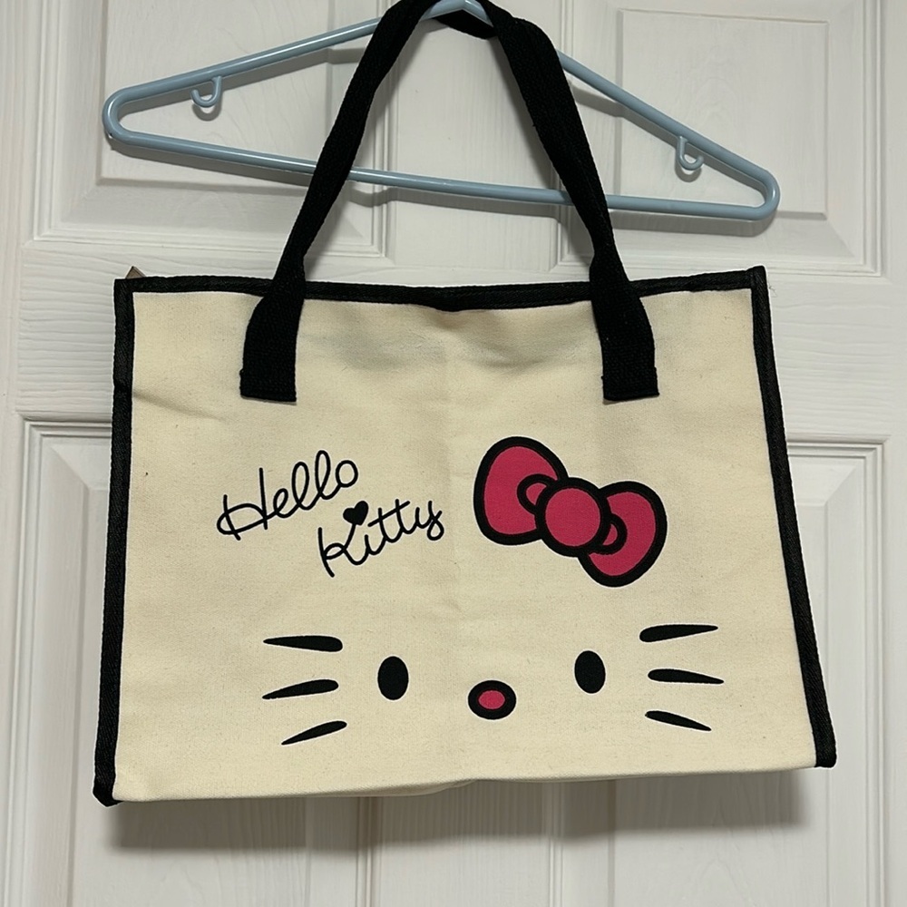 Cute Hello Kitty solid tote bag